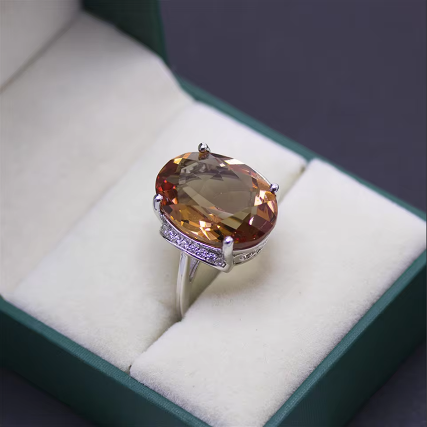 Jewelryhaven720 ™ Bolai 18*13mm Zultanite Color Changing Gemstone Ring is a great gift for women