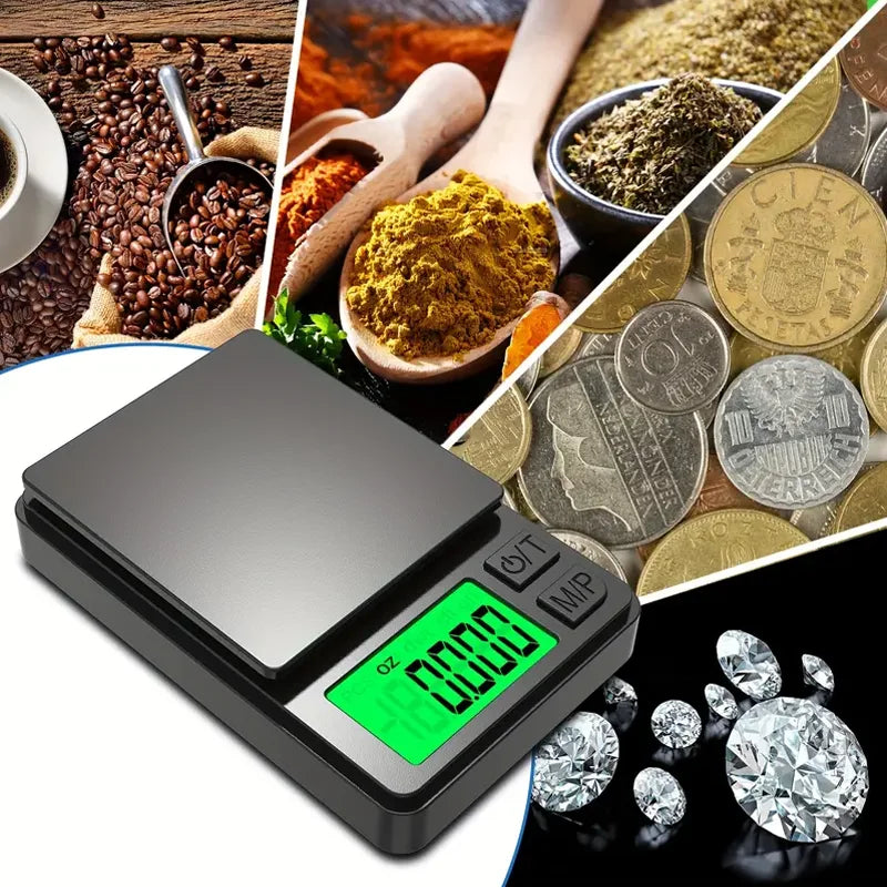 https://jewerlyhaven720.com/ Pocket Scale 1000g X 0.1g - Digital Gram, Food, Jewelry, Precision Ounces/Grains Scale with Backlit LCD - Mini Scale for Travel