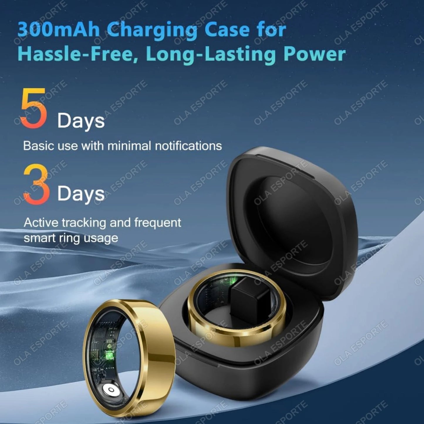 Jewelryhaven720™ 2025 Smart Ring Blood Pressure Heart Rate Sleep Monitoring Smartring IP68 & 5ATM Waterproof Multi-sport Mode Smartring Man Women