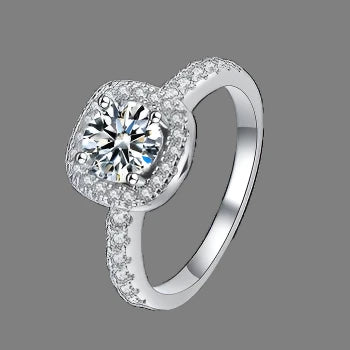 Jewelryhaven720 ™  Sterling Silver Jewelry . 100% Moissanite 0.5 , 1.0 , 2.0 , 3.0 Сt. Perfect Gift for Beautiful Women