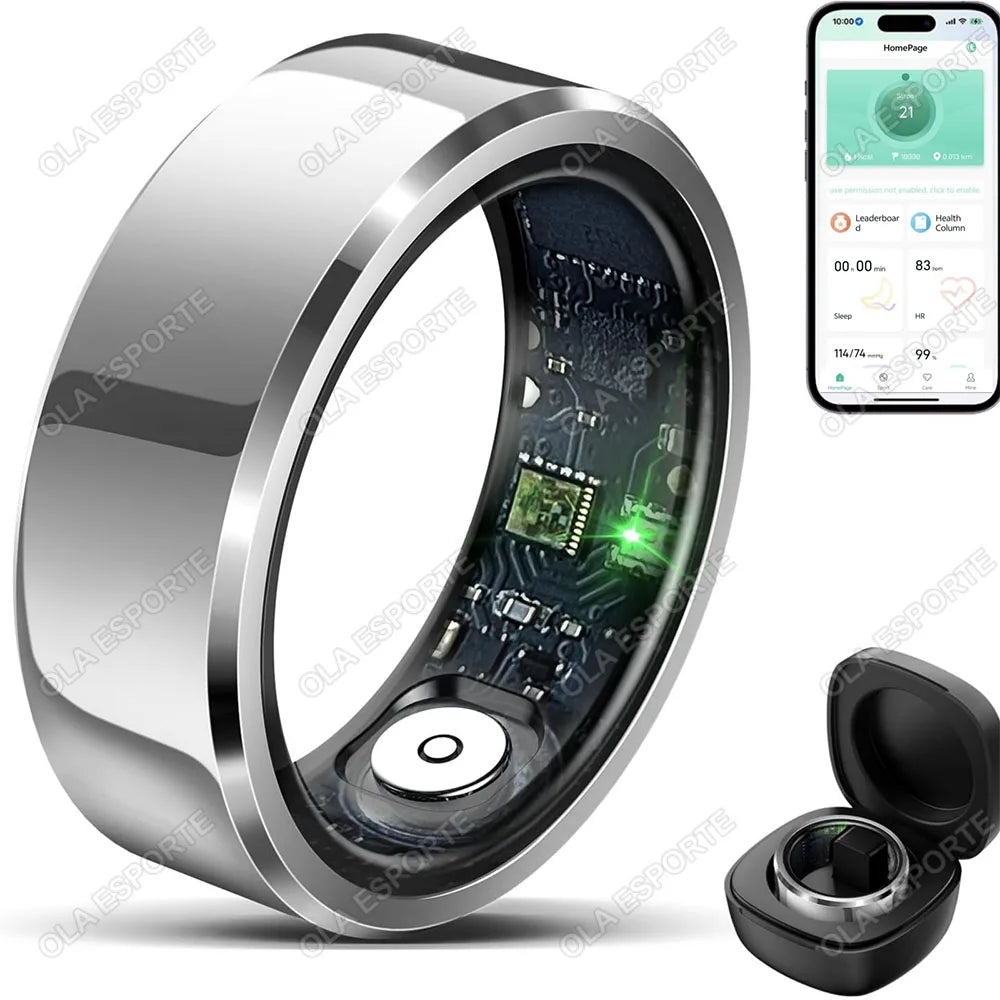 Jewelryhaven720™ 2025 Smart Ring Blood Pressure Heart Rate Sleep Monitoring Smartring IP68 & 5ATM Waterproof Multi-sport Mode Smartring Man Women