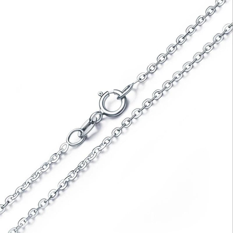 Jewelryhaven720™ Moissanite Necklace Halo Pendant 0.5ct 925 Sterling Silver D VVS1 Lab Diamond Necklace Colar